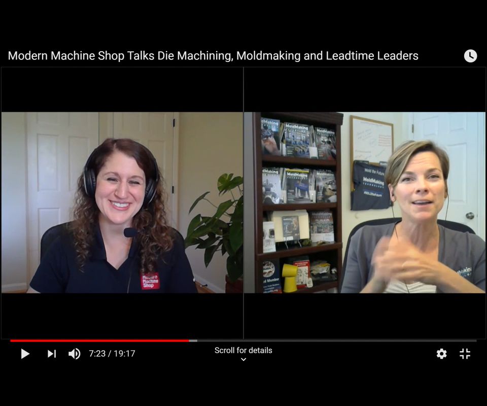 Modern Machine Shop Talks Die Machining, Moldmaking and Leadtime Leaders